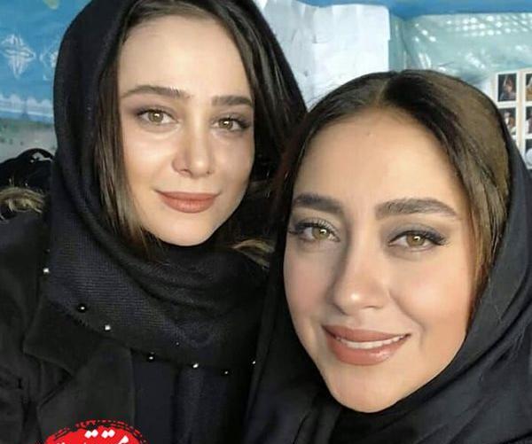 عکس الناز حبیبی کنار دوستانش