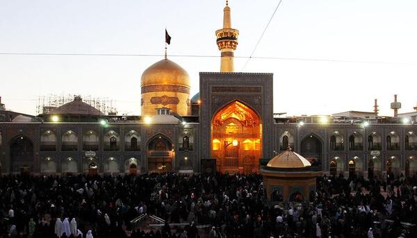 عکس حرم امام رضا در ماه محرم