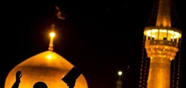 عکس حرم امام رضا در ماه محرم