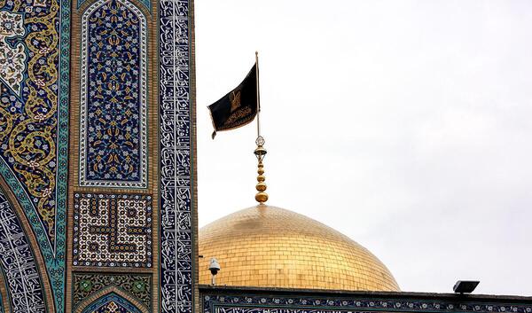 عکس حرم امام رضا در ماه محرم