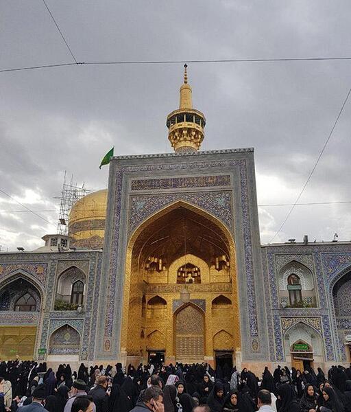 عکس حرم امام رضا در ماه محرم