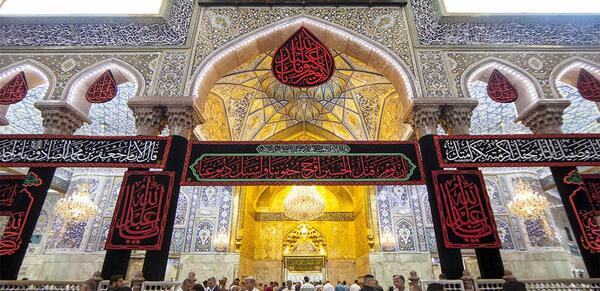 عکس حرم امام رضا در ماه محرم