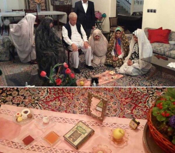 عکس خانوادگی با سفره هفت سین