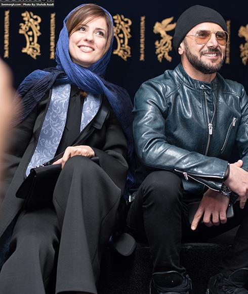 عکس امین حیایی در جشنواره