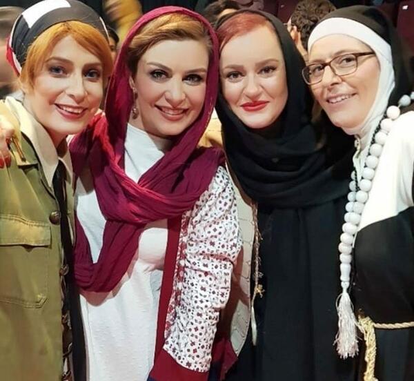 عکس سوسن پرور در مراسم ماه چهره خلیلی