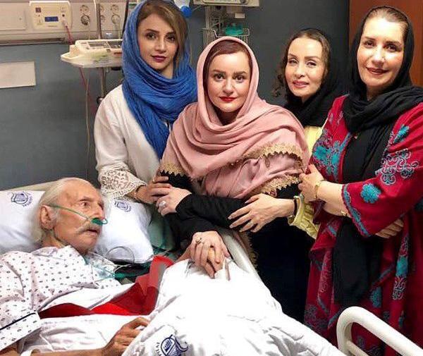 عکس جمشید مشایخی در بستر بیماری