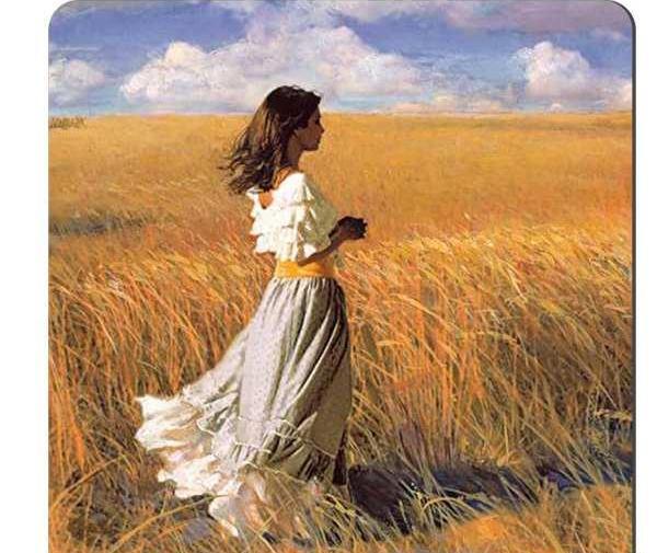 عکس گندم زار کودک