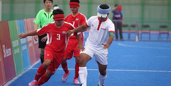 عکس فوتبال نابینایان
