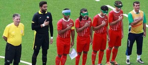 عکس فوتبال نابینایان