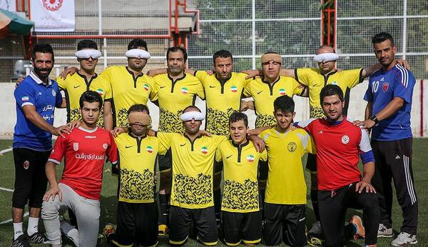 عکس فوتبال نابینایان