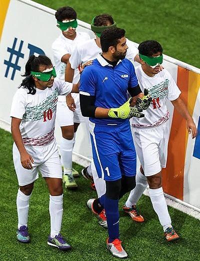 عکس فوتبال نابینایان