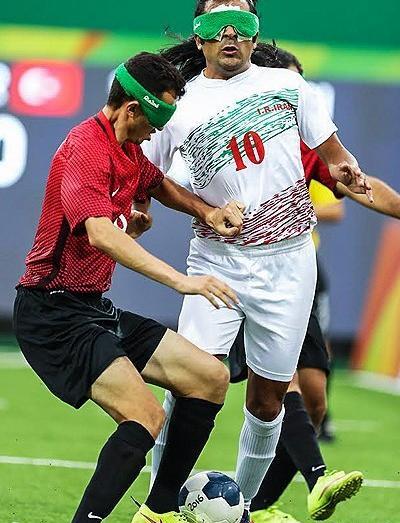 عکس فوتبال نابینایان