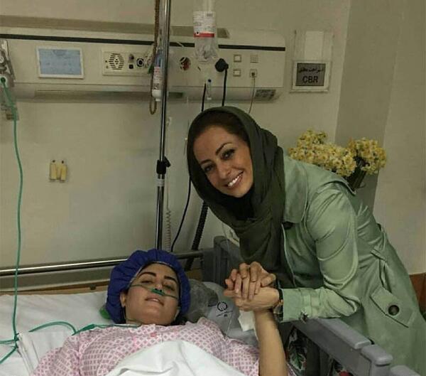 عکس الناز شاکردوست در بیمارستان