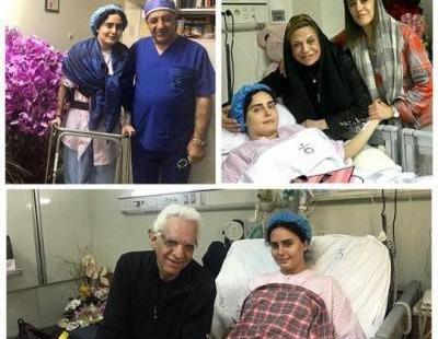 عکس الناز شاکردوست در بیمارستان