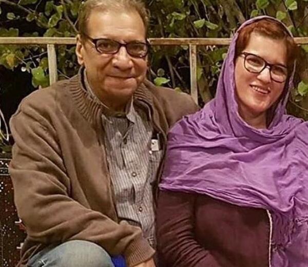 عکس حسین محب اهری و همسر دومش