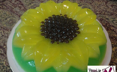 عکس ژله گل آفتابگردان