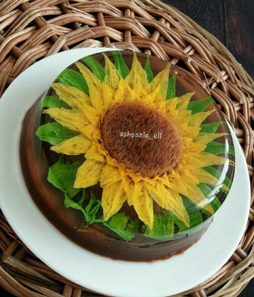 عکس ژله گل آفتابگردان