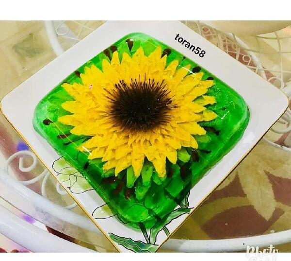 عکس ژله گل آفتابگردان