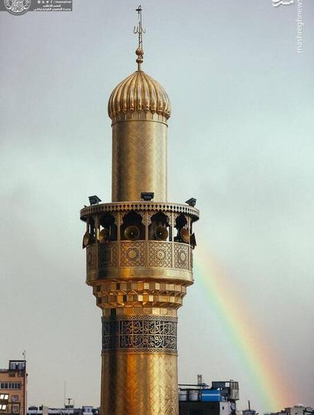 عکس رنگین کمان آب