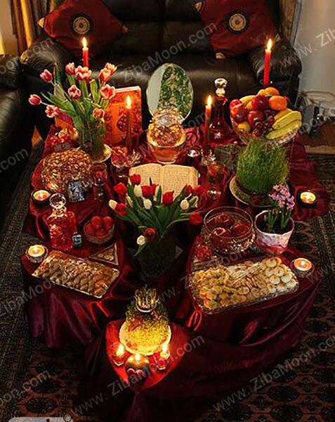 عکس سفره هفت سین شلوغ
