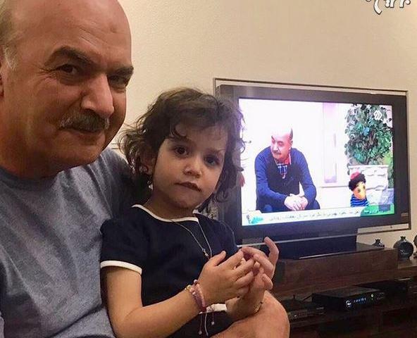 عکس ایرج طهماسب و دخترش