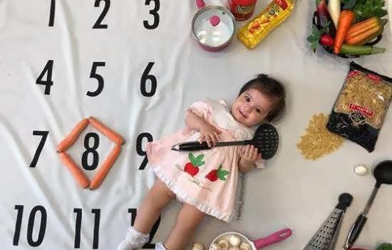 عکس ماهگرد هفت ماهگی دختر