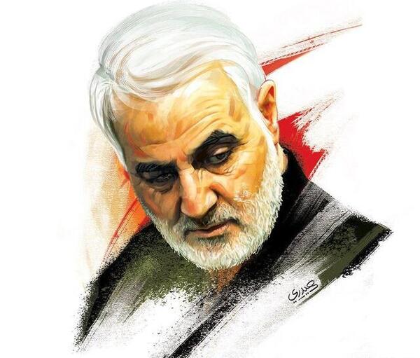 طرح عکس حاج قاسم سلیمانی