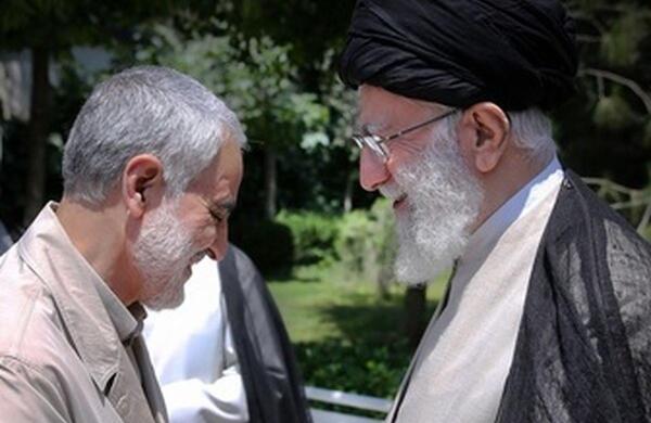 عکس سردار سلیمانی و رهبر