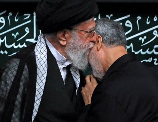 عکس سردار سلیمانی و رهبر
