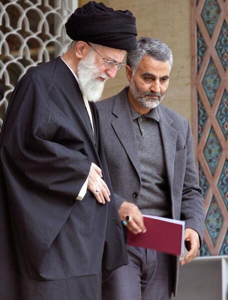عکس سردار سلیمانی و رهبر