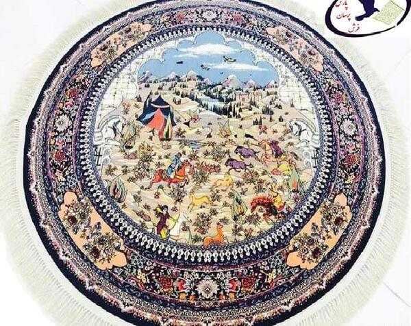 عکس فرش شکارگاه