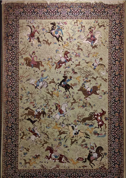عکس فرش شکارگاه