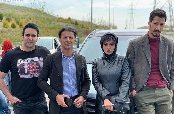 عکس بهرام افشاری و امین حیایی