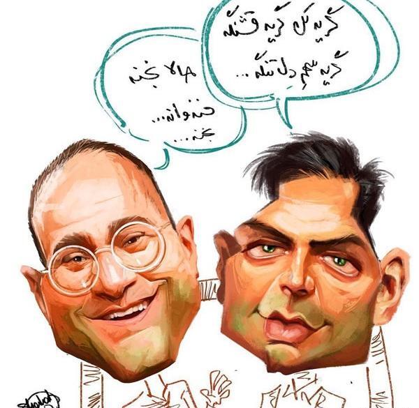 عکس رامبد جوان و احسان علیخانی