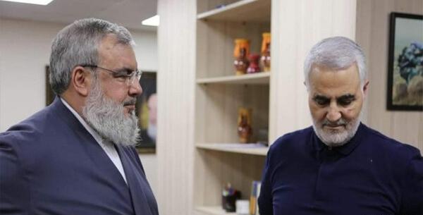 عکس سردار سلیمانی کنار ابوبکر بغدادی