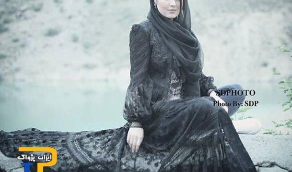 عکس افسانه پاکرو با چادر