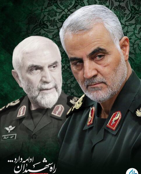 عکس سردار سلیمانی و حسین همدانی