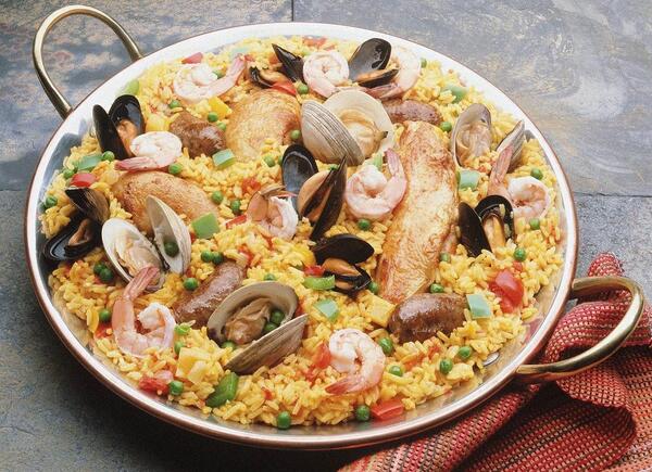 عکس غذای صدف پلو
