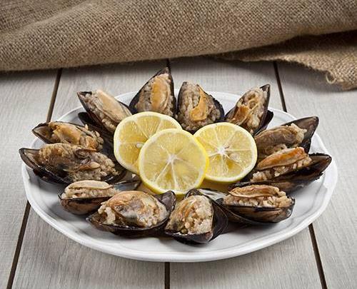 عکس غذای صدف پلو