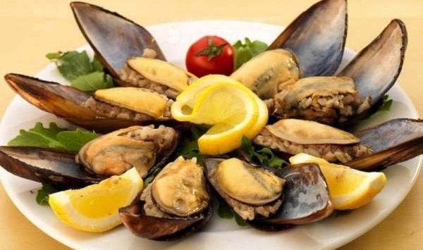 عکس غذای صدف پلو