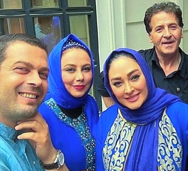 عکس الهام حمیدی در کنار پژمان بازغی