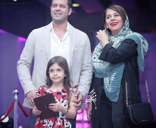 عکس پژمان بازغی و همسرش و فرزندش
