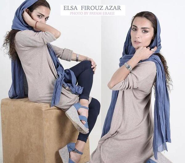 عکس السا فیروزآذر و خواهرش