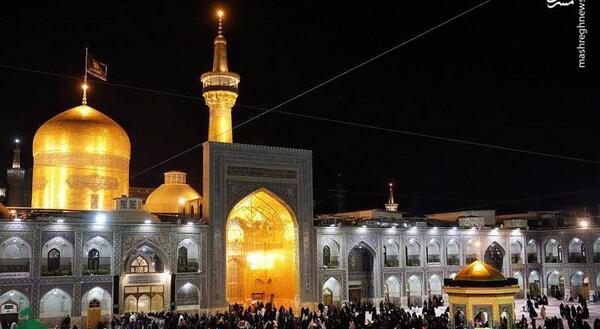 عکس حرم امام رضا در محرم