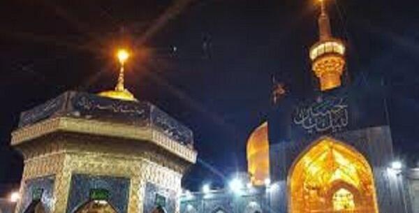 عکس حرم امام رضا در محرم