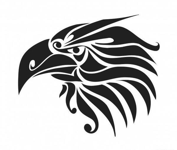 عکس عقاب سیاه سفید