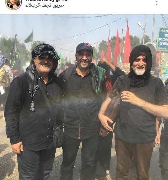 عکس شقایق فراهانی در پیاده روی اربعین