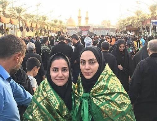 عکس شقایق فراهانی در پیاده روی اربعین