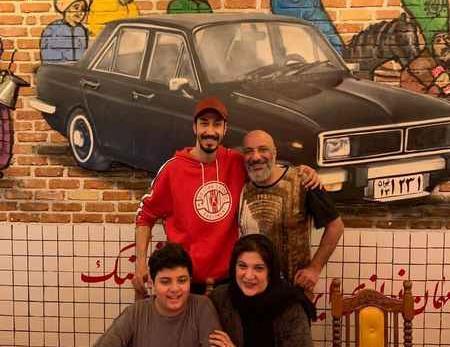 عکس بهرام افشار و زنش