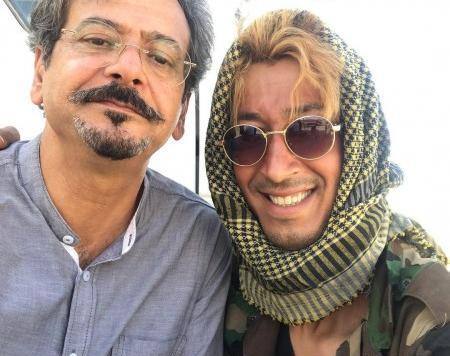 عکس بهرام افشار و زنش